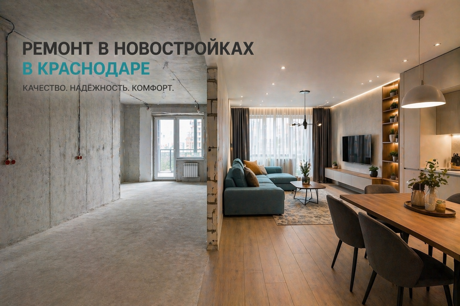 Ремонт квартиры в новостройке в Краснодаре